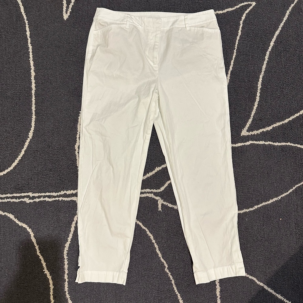 Talbots Perfect Crop White Pants